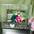 We Love... Personalized Glass Picture Frame G98671
